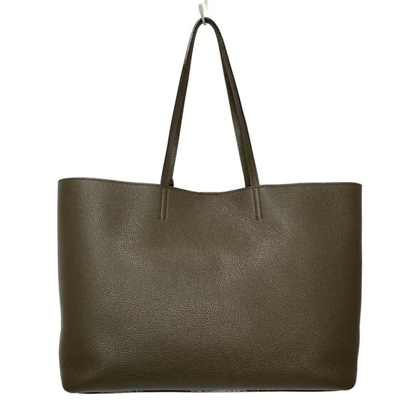 JIMMY CHOO Nine to Five - Dark Khaki Leather Tote Bag 437-080125 - Picture 2 of 8